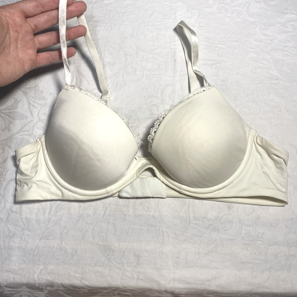 Calvin Klein Customized Lift Bra 36A Padded Push Up Underwire T Shirt Lace GUC